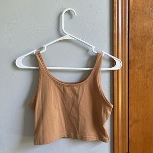 plain tan crop top!